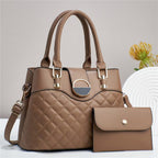 Lot 2 Sacs à Main Cabas Matelassés – Grand Format & Pochette, 7 Coloris - Ensemble de Sacs - MaisonÉlyséa