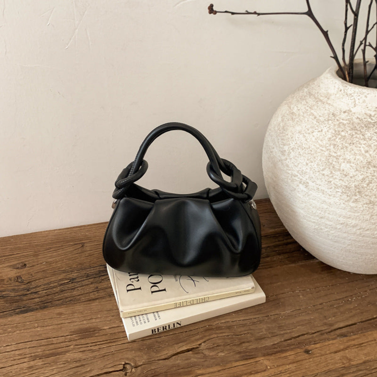 Sac Carré PU Souple – Minimaliste & Multicolore - Sac à Main - MaisonÉlyséa