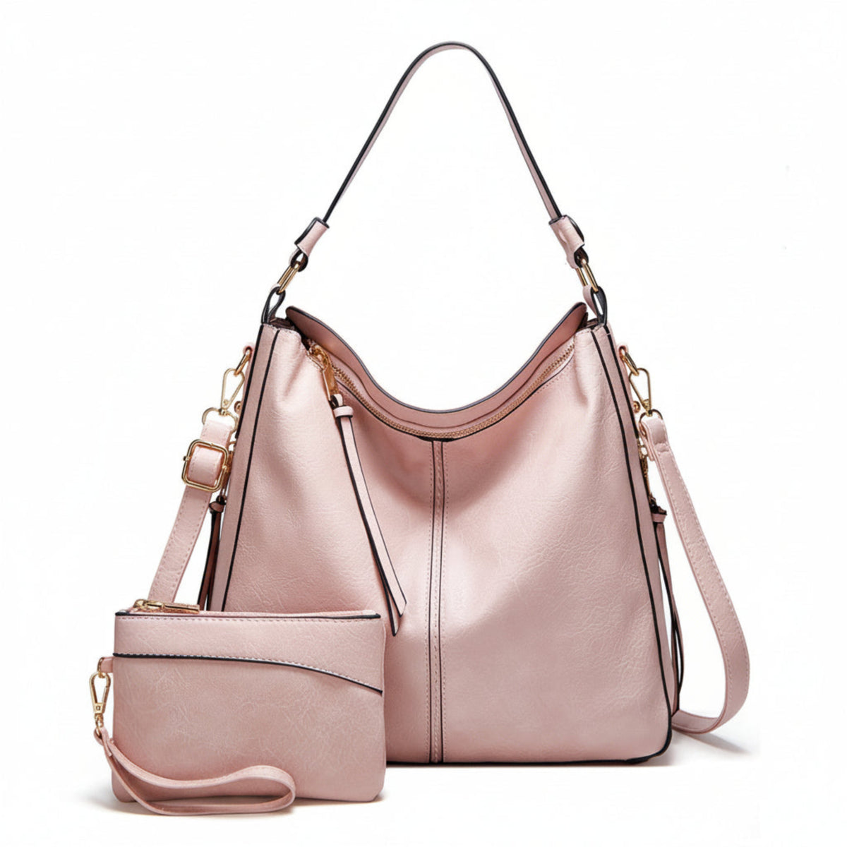 Lot 2 Sacs à Main Grande Capacité – Rétro Chic, 12 Coloris - Ensemble de Sacs - MaisonÉlyséa