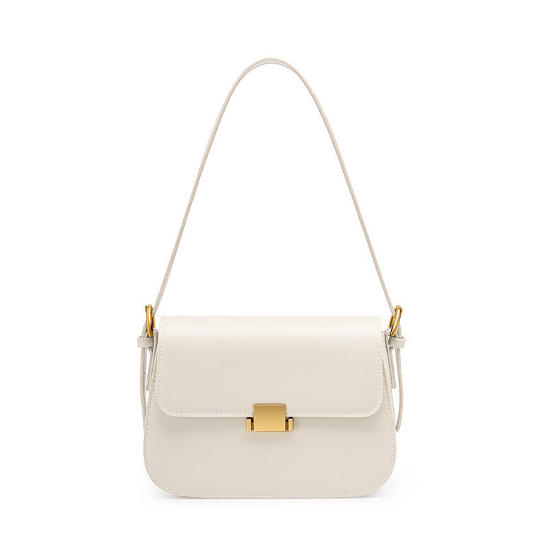 Sac Bandoulière En Cuir Tofu À Silhouette Arrondie