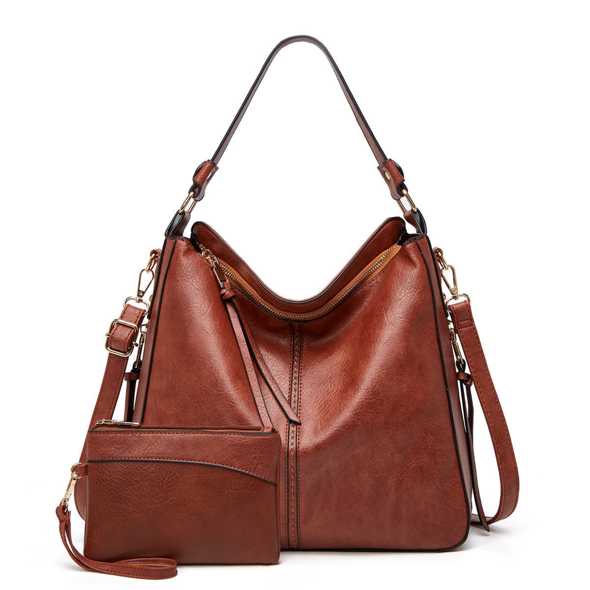 Lot 2 Sacs à Main Grande Capacité – Rétro Chic, 12 Coloris - Ensemble de Sacs - MaisonÉlyséa