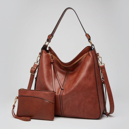 Lot 2 Sacs à Main Grande Capacité – Rétro Chic, 12 Coloris - Ensemble de Sacs - MaisonÉlyséa