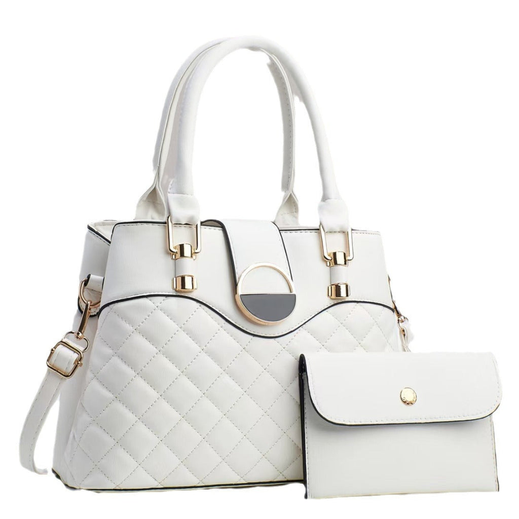 Lot 2 Sacs à Main Cabas Matelassés – Grand Format & Pochette, 7 Coloris - Ensemble de Sacs - MaisonÉlyséa