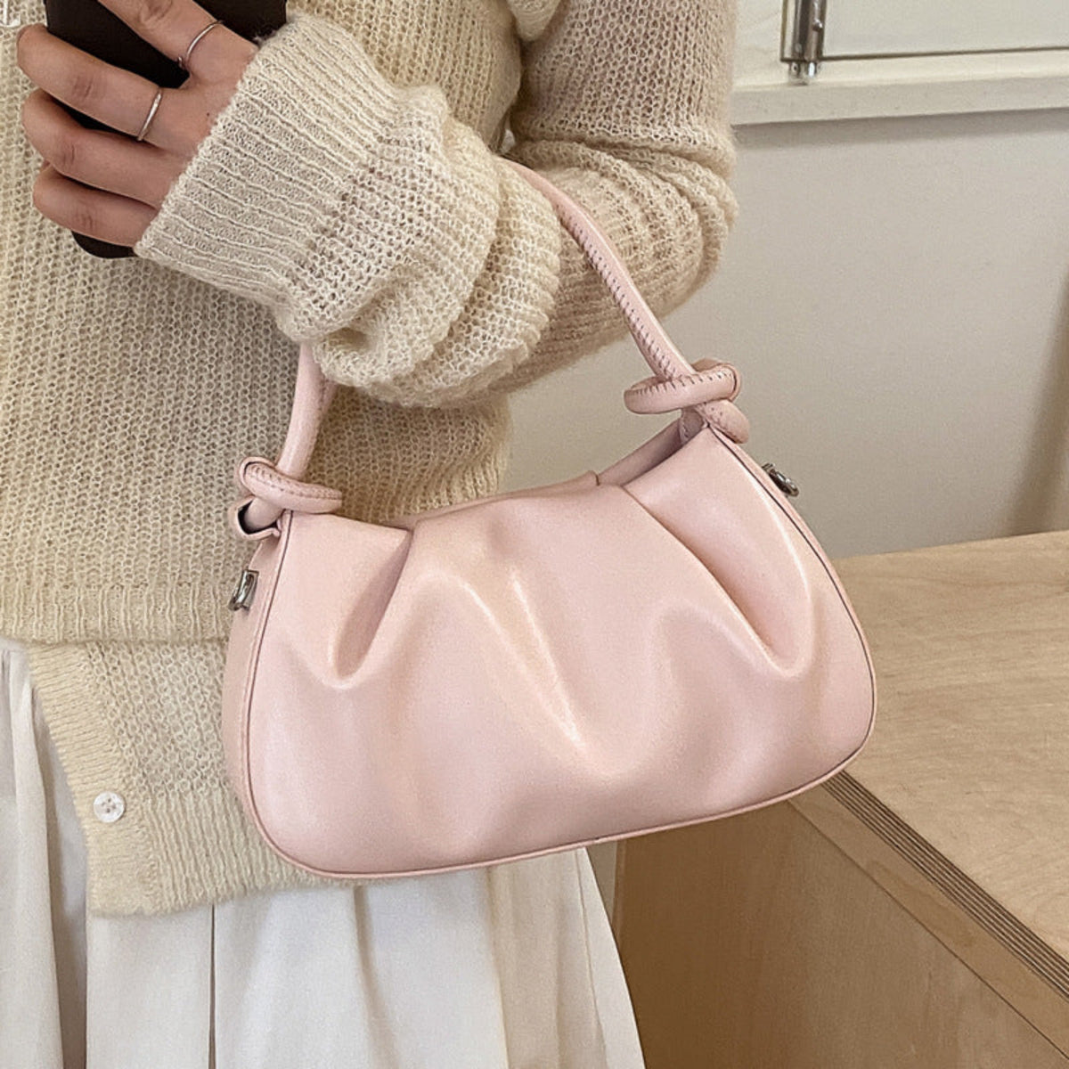 Sac Carré PU Souple – Minimaliste & Multicolore - Sac à Main - MaisonÉlyséa