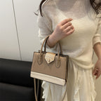 Sac à Main Bandoulière PU Patchwork – Structuré, 6 Coloris - Sac Bandoulière - MaisonÉlyséa