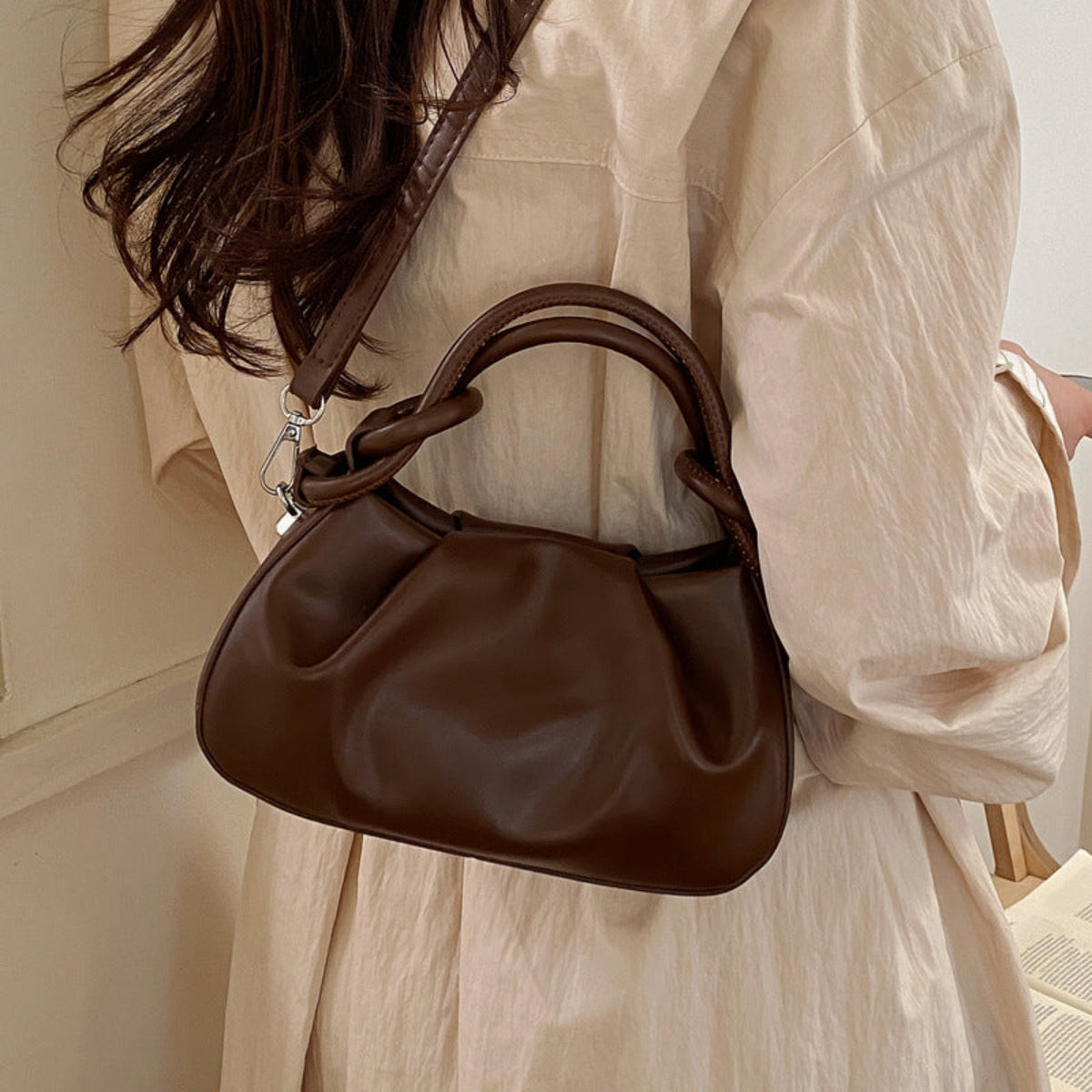 Sac Carré PU Souple – Minimaliste & Multicolore - Sac à Main - MaisonÉlyséa