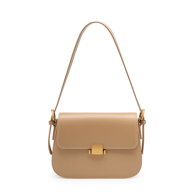 Sac Bandoulière En Cuir Tofu À Silhouette Arrondie
