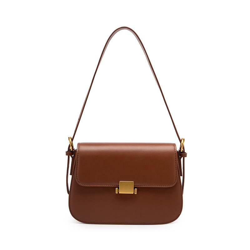 Sac Bandoulière En Cuir Tofu À Silhouette Arrondie