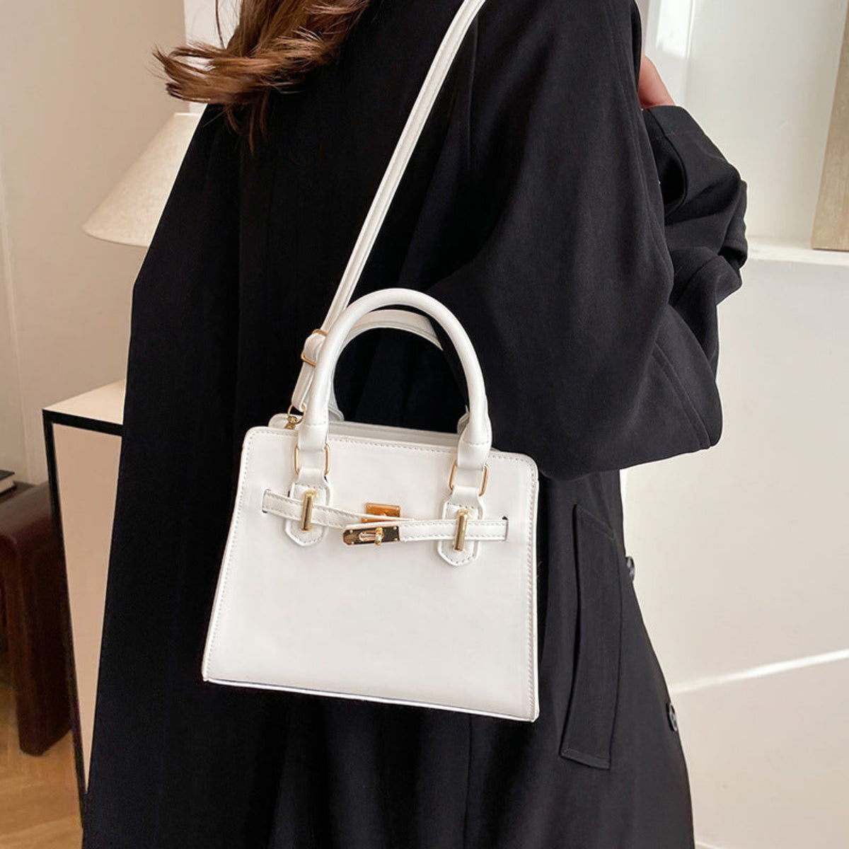 Sac Bandoulière Matelassé – Boucle Chic, 5 Coloris - Sac Bandoulière - MaisonÉlyséa