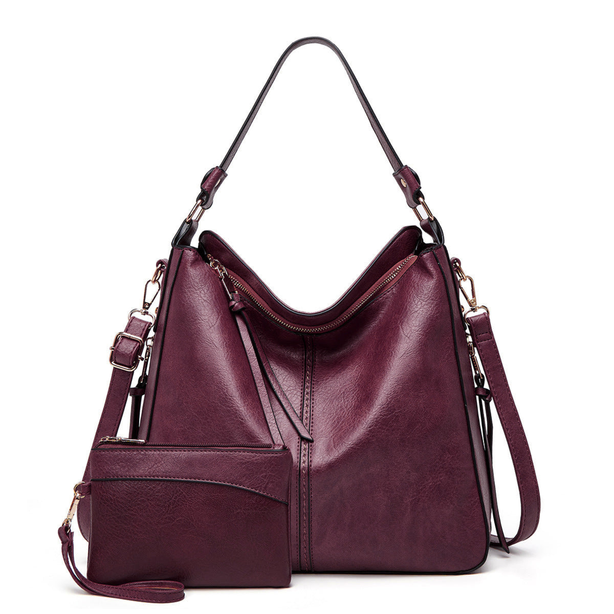 Lot 2 Sacs à Main Grande Capacité – Rétro Chic, 12 Coloris - Ensemble de Sacs - MaisonÉlyséa
