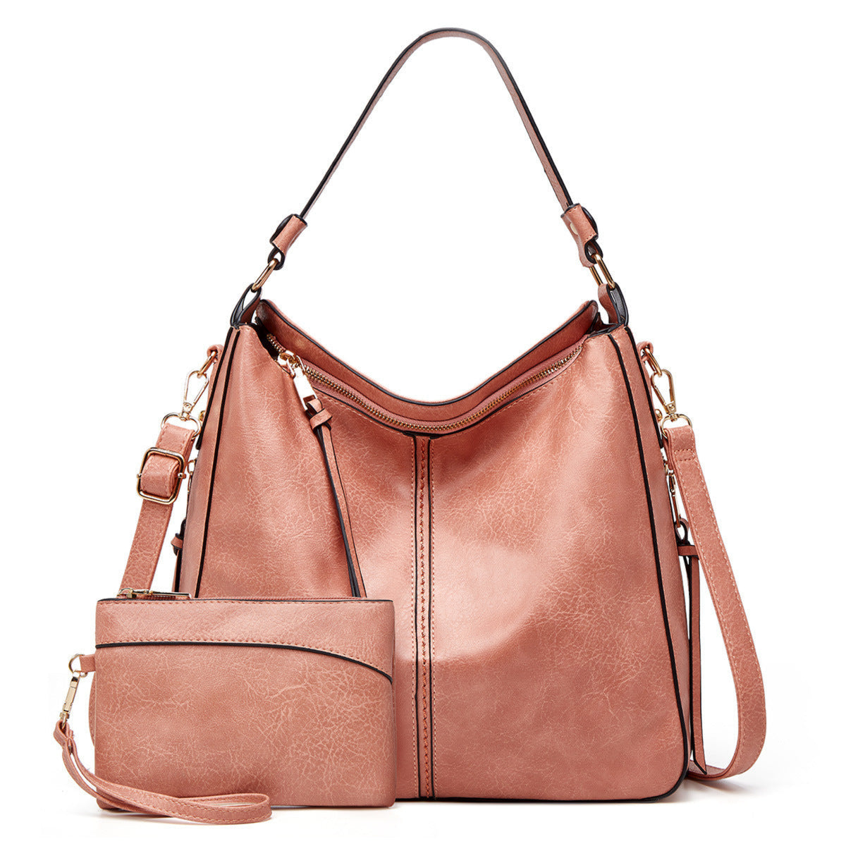 Lot 2 Sacs à Main Grande Capacité – Rétro Chic, 12 Coloris - Ensemble de Sacs - MaisonÉlyséa